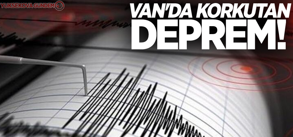 Van'da deprem korkuttu!