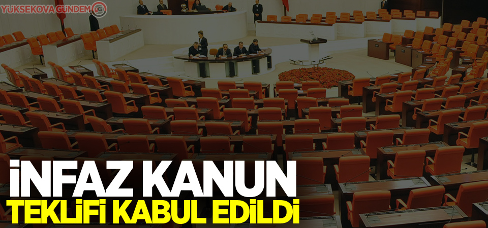 İnfaz Kanun Teklifi kabul edildi