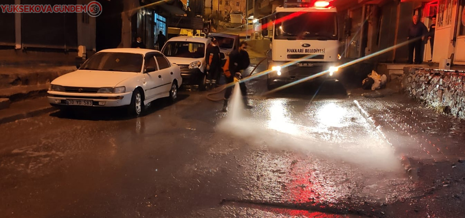 Hakkari’de dezenfekte çalışması