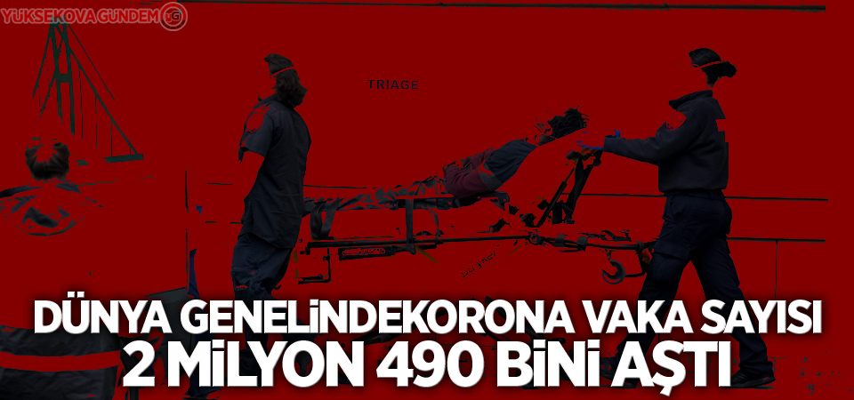 Dünya genelinde korona vaka sayısı 2 milyon 490 bini aştı