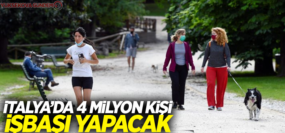 İtalya'da 4 milyon kişi işbaşı yapacak