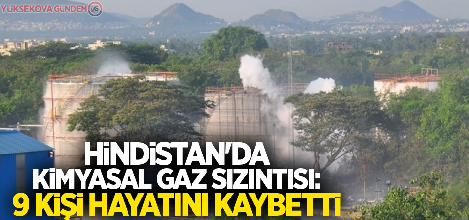 Hindistan'da kimyasal gaz sızıntısı: 9 ölü