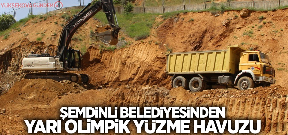 Şemdinli Belediyesinden yarı olimpik yüzme havuzu