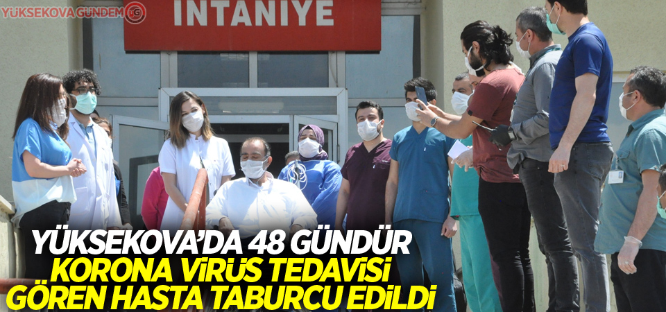 48 gündür korona virüs tedavisi gören hasta taburcu edildi