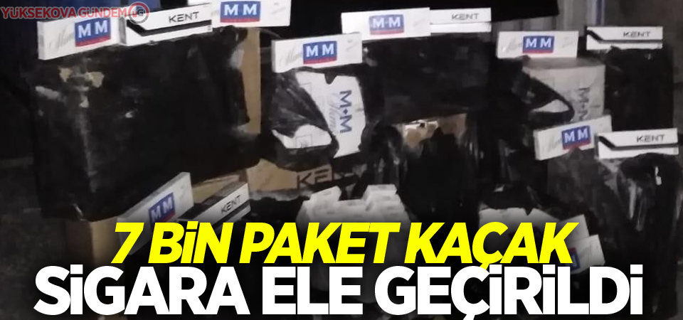 7 bin paket kaçak sigara ele geçirildi