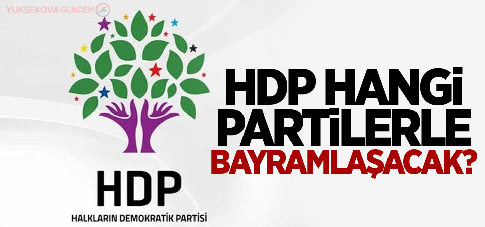 HDP'de dört partiyle online bayramlaşma