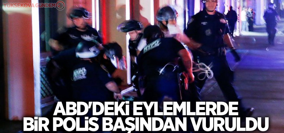 ABD'deki eylemlerde bir polis başından vuruldu