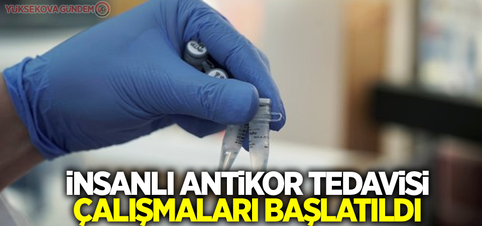 İnsanlı antikor tedavisi çalışmaları başlatıldı