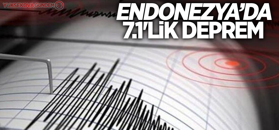 Endonezya'nın Kuzey Maluku eyaleti açıklarında 7.1 büyüklüğünde deprem!