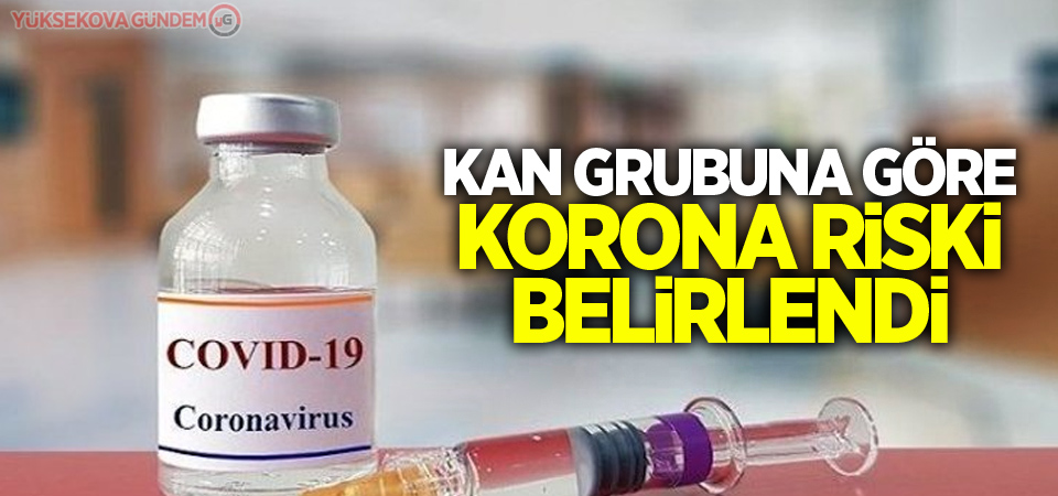 Kan grubuna göre korona riski belirlendi