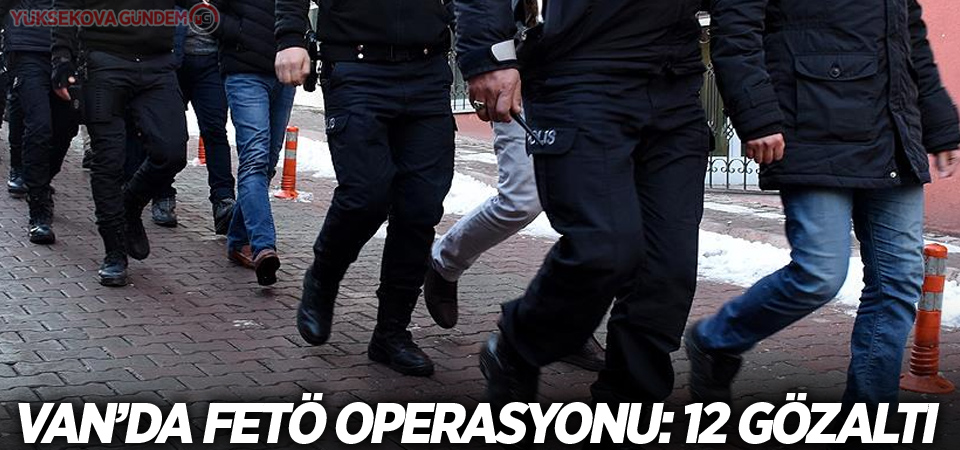 Van’da FETÖ/PDY operasyonu: 12 gözaltı