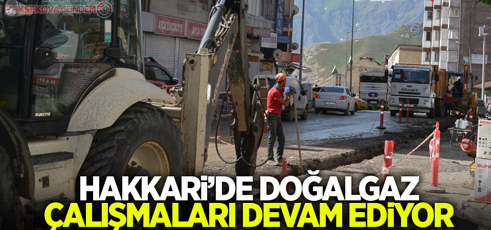 Hakkari’de doğalgaz çalışmaları devam ediyor