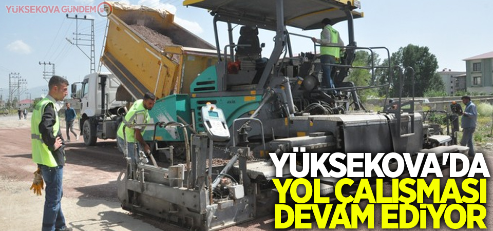 Yüksekova'da Yol Çalışması Devam Ediyor