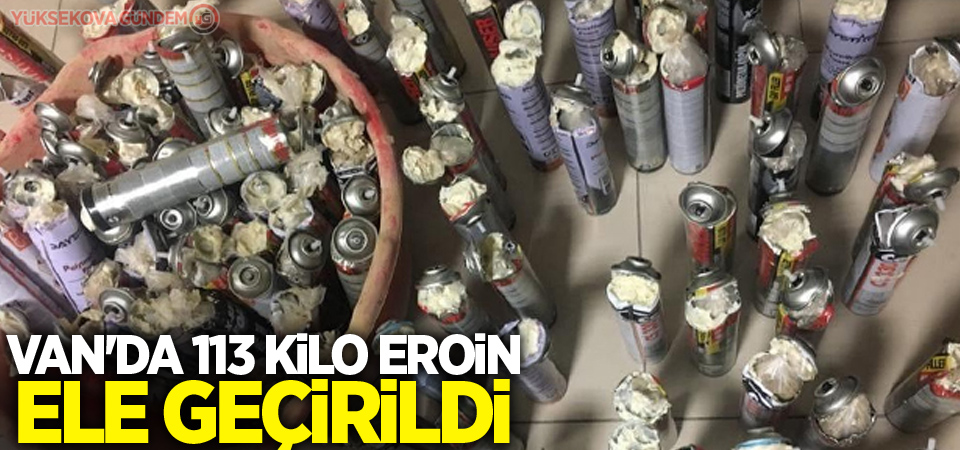 Van'da 113 kilo eroin ele geçirildi