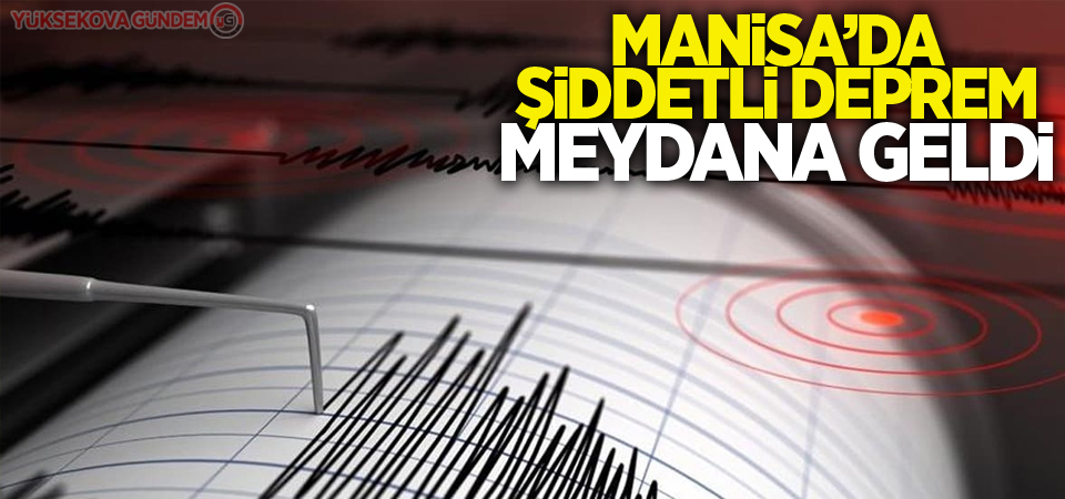 Manisa'da 5,5 büyüklüğünde deprem