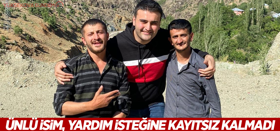 Ünlü isim, yardım isteğine kayıtsız kalmadı