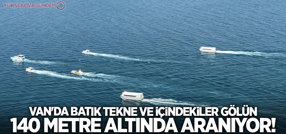 Van'da batık tekne ve içindekiler gölün 140 metre altında aranıyor!