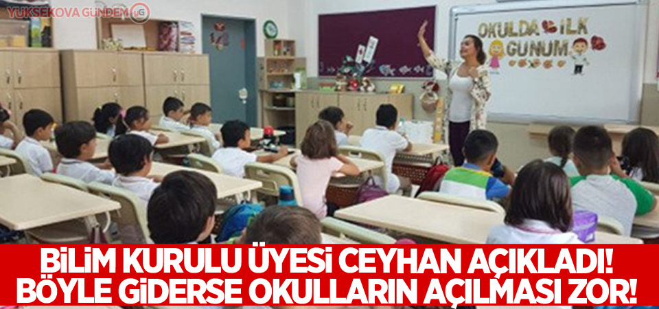 Bilim Kurulu Üyesi Ceyhan açıkladı! Böyle giderse okulların açılması zor!