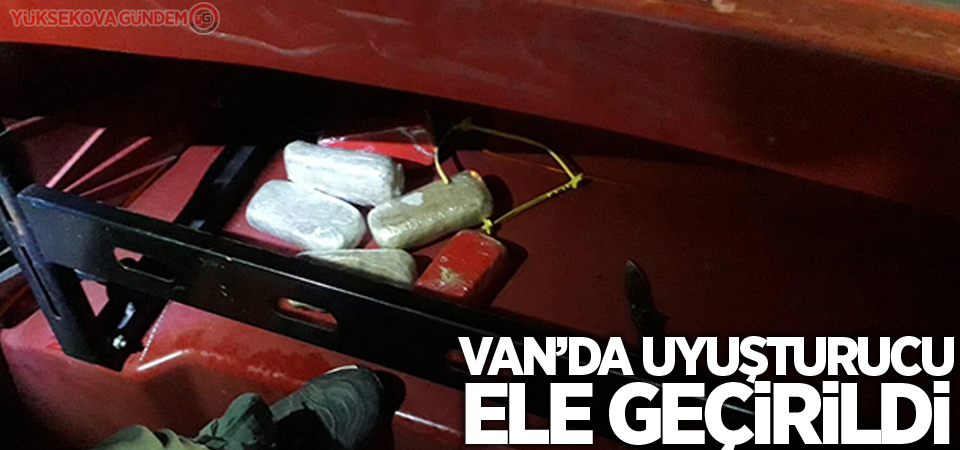 Van'da uyuşturucu ele geçirildi