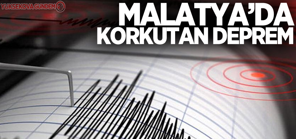 Malatya'da 4.4 büyüklüğünde deprem