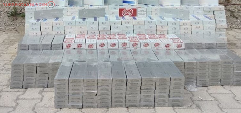 Hakkari'de 7 bin paket kaçak sigara ele geçirildi