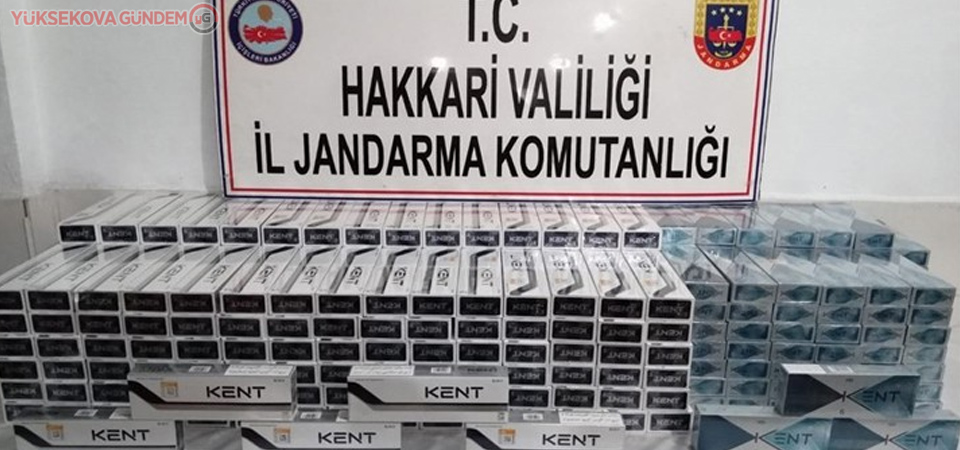 Yüksekova'da 5 bin paket kaçak sigara ele geçirildi