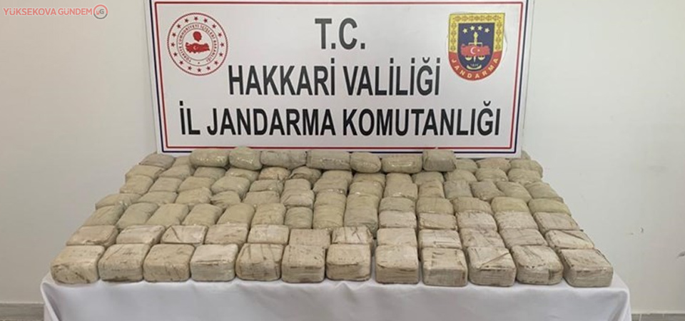 Hakkari’de 50 kilo 852 gram eroin ele geçirildi