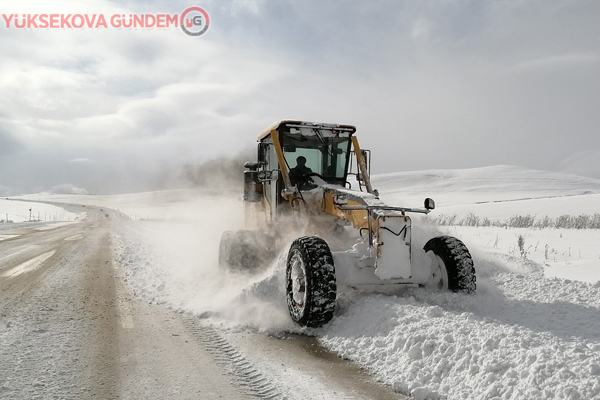 Van'da kardan dolayı kapanan yollar açılıyor