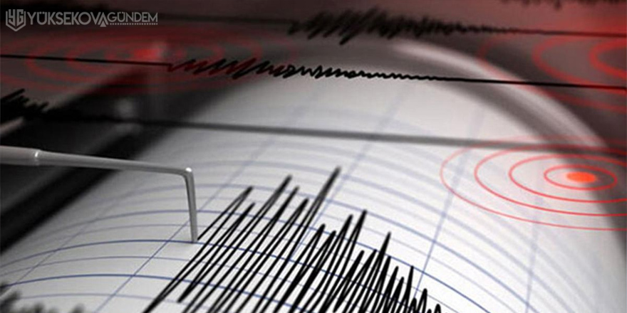 Türkiye İran Sınırında meydana gelen deprem Yüksekova’da da hissedildi