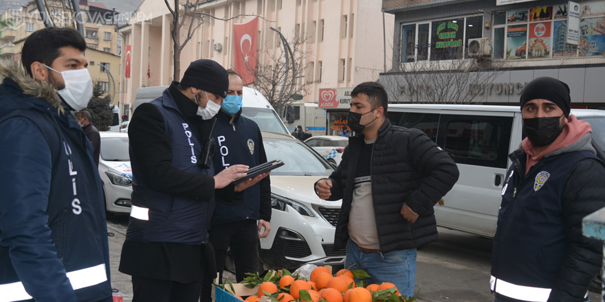 Hakkari’de korona virüs tedbirleri denetimi