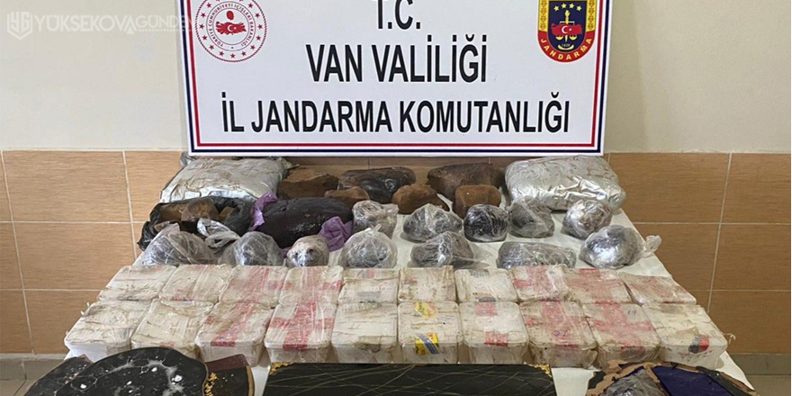 Başkale’de 62 kilo uyuşturucu ele geçirildi