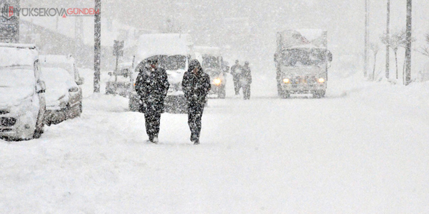 Yüksekova: Meteorolojiden yoğun kar yağışı uyarısı