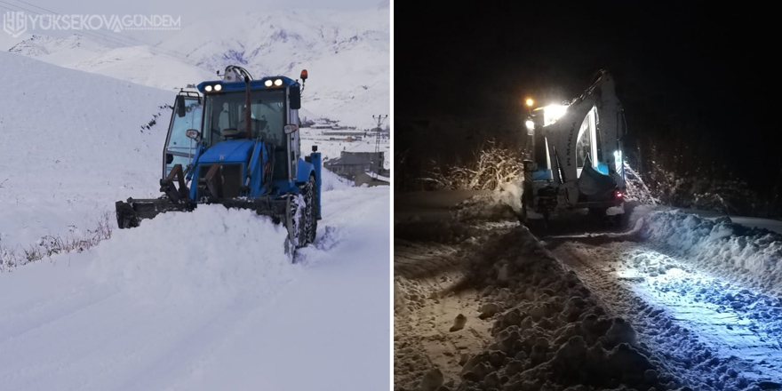 Esendere'de kar temizleme çalışması