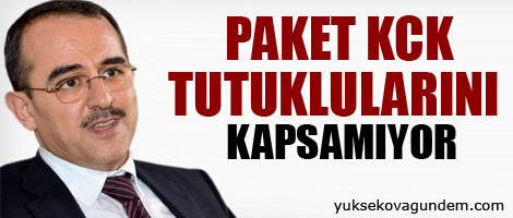 Paket KCK tutuklularını kapsamıyor