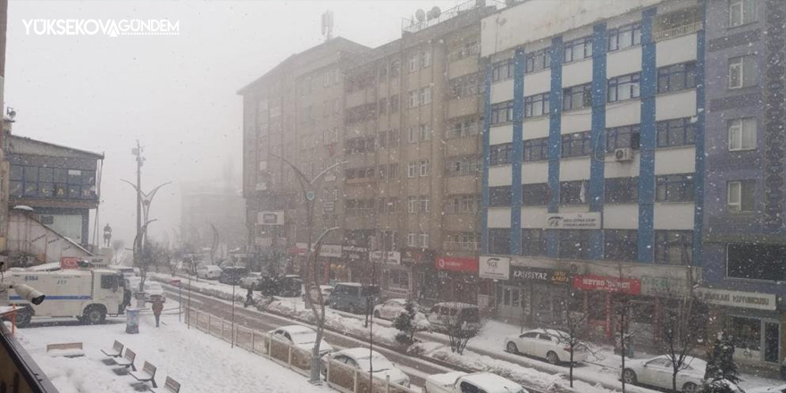 Hakkari'de kar ve sis etkili oldu