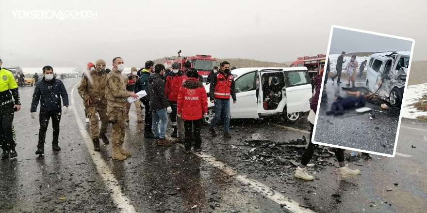 Van-Başkale karayolunda kaza: 3 ölü, 7 yaralı