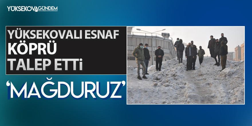 Yüksekovalı esnaf köprü talep etti: 'Mağduruz'