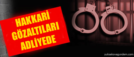 Hakkari gözaltıları adliyede