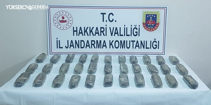 Yüksekova’da 15 kilo eroin ele geçirildi