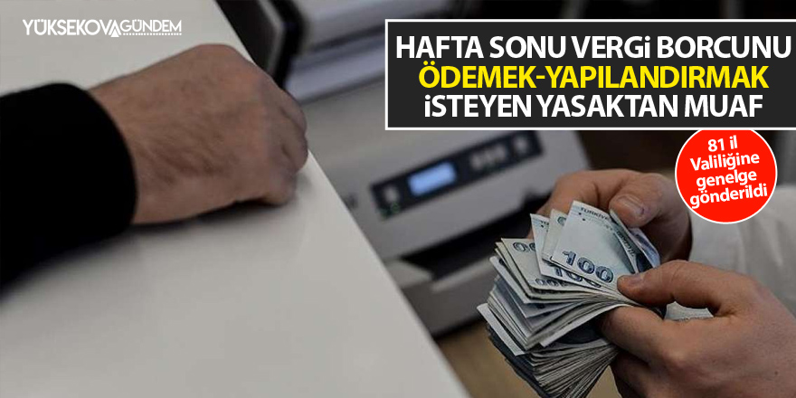 Hafta sonunda vergi daireleri açık olacak