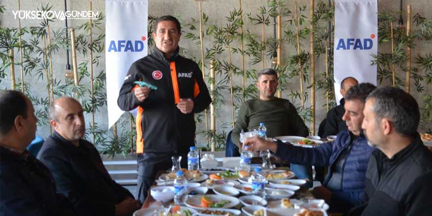 AFAD Hakkari'de gazetecilerle bir araya geldi