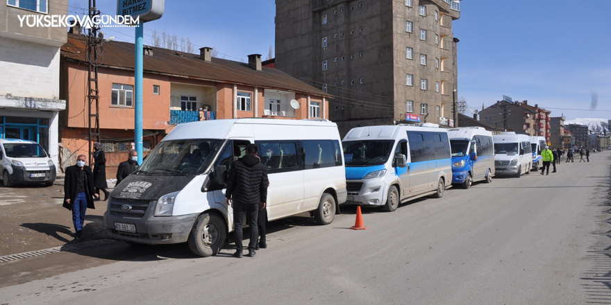 Yüksekova'da Koronavirüs denetimleri sürüyor