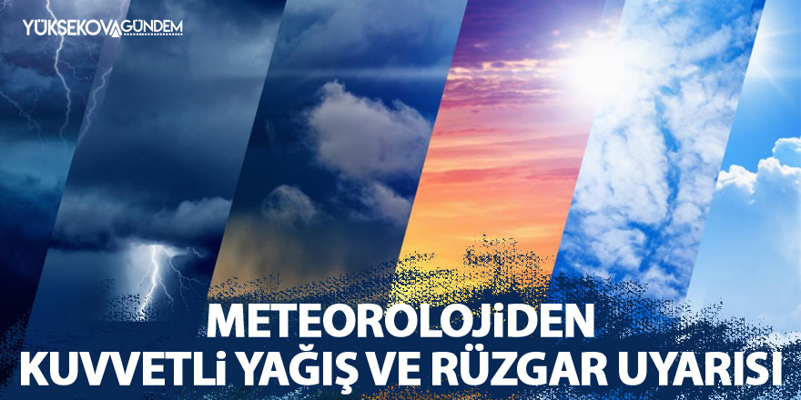 Meteorolojiden kuvvetli yağış ve rüzgar uyarısı