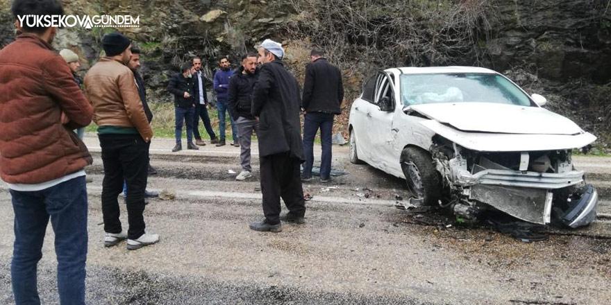 Şemdinli'de freni boşalan otomobil şarampole yuvarlandı: 1 yaralı