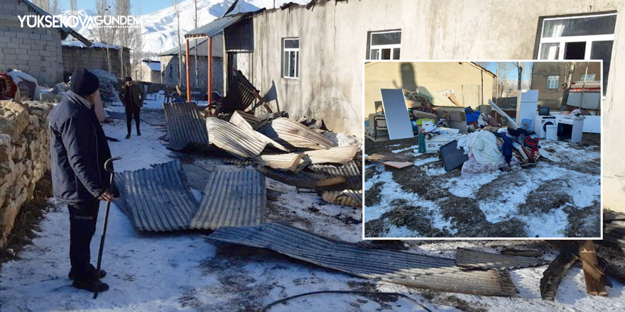 Yüksekova’da yangın evi küle döndürdü