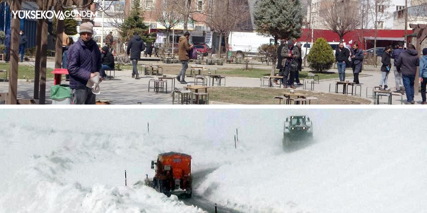 Van'da iki mevsim bir arada yaşanıyor