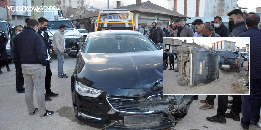 Yüksekova’da trafik kazası: 1 yaralı