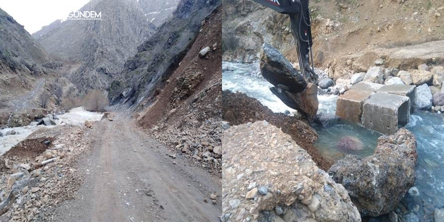 Hakkari'de selin izleri silinmeye çalışıyor