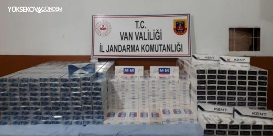 Başkale’de 10 bin 420 paket kaçak sigara ele geçirildi