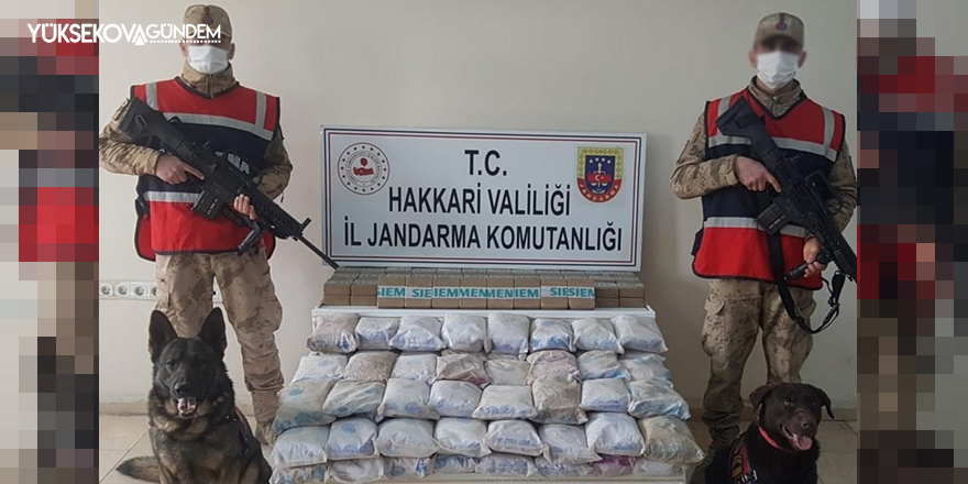 Yüksekova kırsalında 105 kilo uyuşturucu ele geçirildi